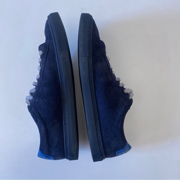 Oliver Cabell || Low 1 Marine Suede Low Top Sneakers Navy Blue 40 - Picture 7 of 11